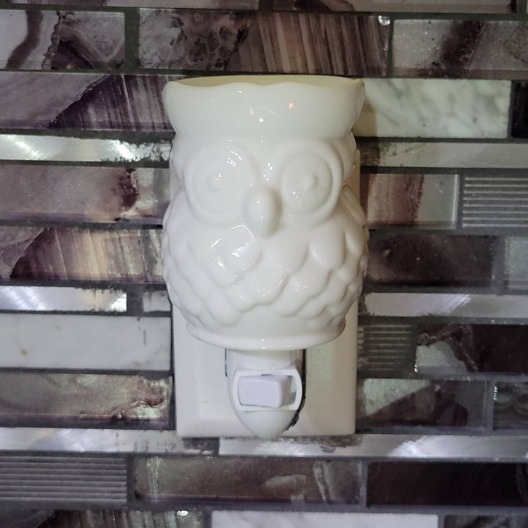 Ceramic Wall Warmer - White Owl